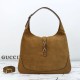 Repliche Borsa a tracolla Gucci Jackie Giorno 841542 camoscio marrone Imitazioni Outlet Italia