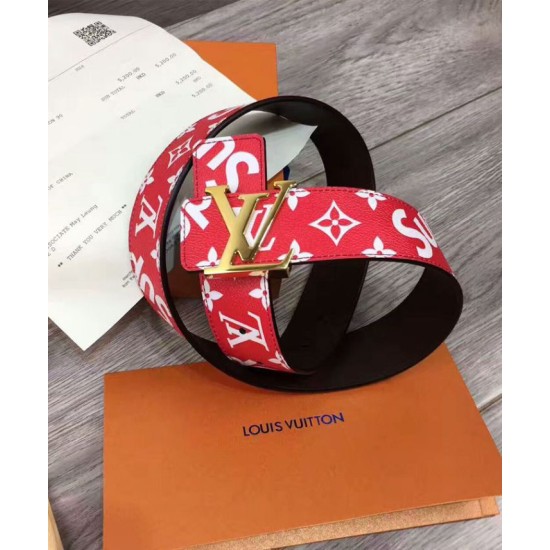 Replica Cintura X Supreme con motivo monogram Rosso