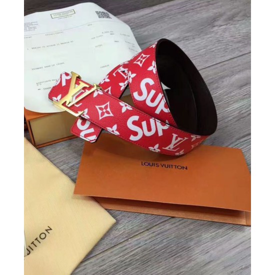 Replica Cintura X Supreme con motivo monogram Rosso