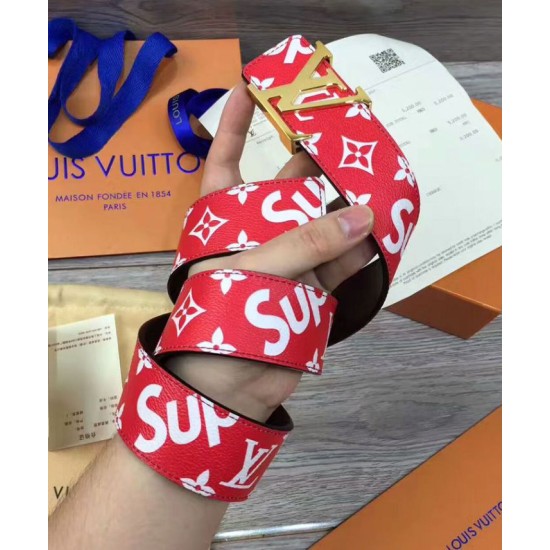 Replica Cintura X Supreme con motivo monogram Rosso