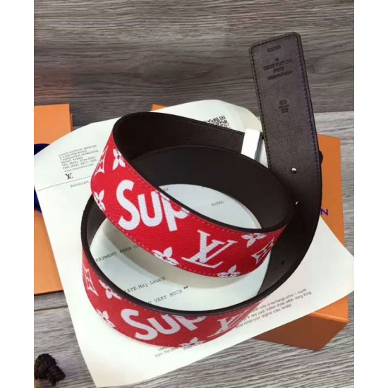 Replica Cintura X Supreme con motivo monogram Rosso