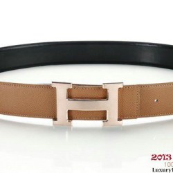 Replica Hermes 50 millimetri Saffiano Cintura di pelle HB113-12