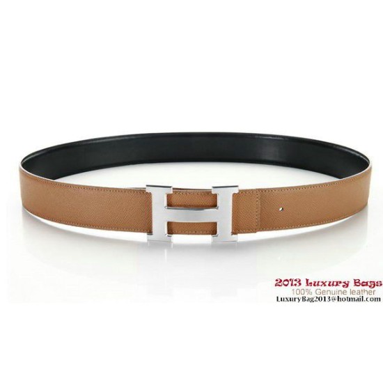 Replica Hermes 50 millimetri Saffiano Cintura di pelle HB113-4