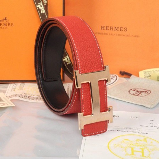 Replica Hermes ha importato la cintura HR1002A Rosso