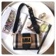Replica Hampshire Borsa a tracolla a quadri vintage A24581 Nera