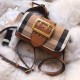 Replica Hampshire Borsa a tracolla a quadri vintage A24581 Marrone
