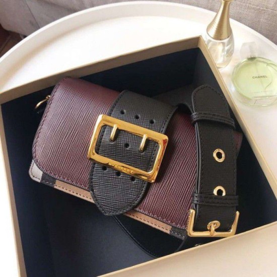 Replica Hampshire Borsa a tracolla a quadri vintage A24581 Bordeaux