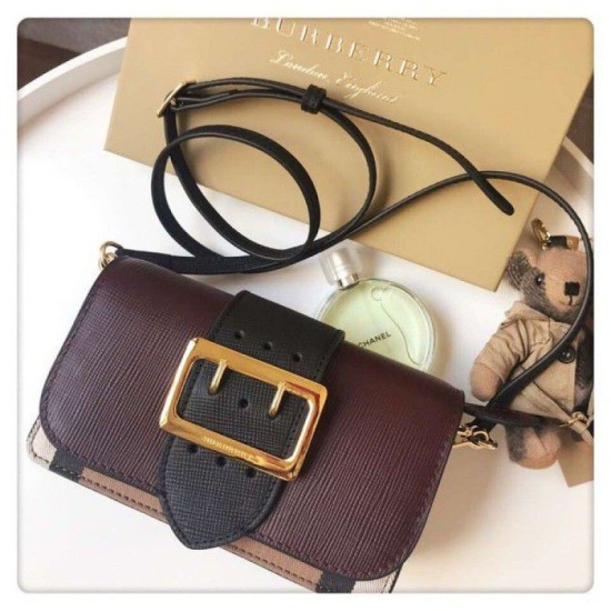 Replica Hampshire Borsa a tracolla a quadri vintage A24581 Bordeaux
