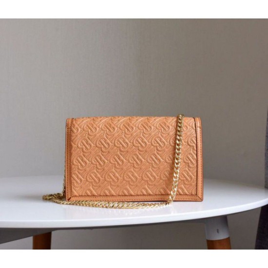 Replica Borsa Lola in pelle di agnello trapuntata a quadri arancione
