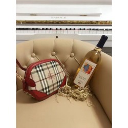 Replica Borsa Mini Haymarket Check Shell rossa