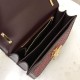 Replica Borsa TB piccola in pelle di agnello con monogramma trapuntato rossa