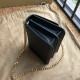 Replica Borsa TB piccola in pelle di agnello con monogramma trapuntato nera