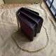 Replica Borsa TB piccola in pelle di agnello con monogramma trapuntato rossa