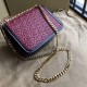 Replica Borsa TB piccola in pelle di agnello con monogramma trapuntato rossa
