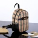 Replica Zaino piccolo in nylon con motivo Vintage check marrone