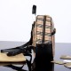 Replica Zaino piccolo in nylon con motivo Vintage check marrone