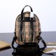 Replica Zaino piccolo in nylon con motivo Vintage check marrone