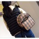 Replica Zaino piccolo in nylon con motivo Vintage check marrone