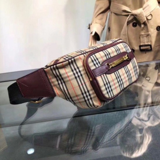 Replica Borsa a tracolla con motivo Vintage check