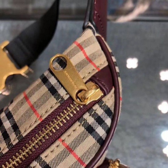 Replica Borsa a tracolla con motivo Vintage check