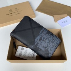 Replica London Portafoglio uomo a quadri nero