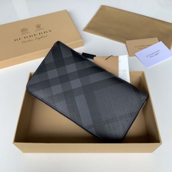 Replica London Portafoglio uomo a quadri nero