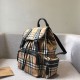 Replica Zaino Medium da donna con motivo Vintage check e banda con icona