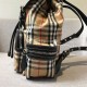 Replica Zaino Medium da donna con motivo Vintage check e banda con icona