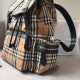 Replica Zaino Medium Men con motivo Vintage check e banda con icona
