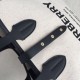 Replica Borsa Horseferry Tote in tela stampa logo Nero