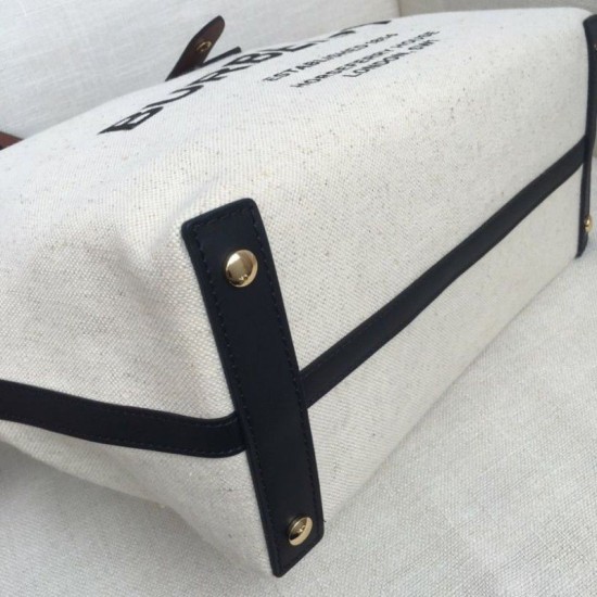 Replica Borsa Horseferry tote in tela stampa logo Caffè