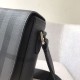 Replica Borsa a tracolla da uomo London Check nera