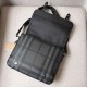 Replica Borsa a tracolla da uomo London Check nera