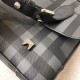 Replica Borsa a tracolla da uomo London Check nera