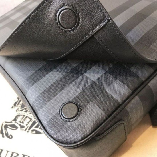 Replica London Check Borsa a tracolla da uomo blu