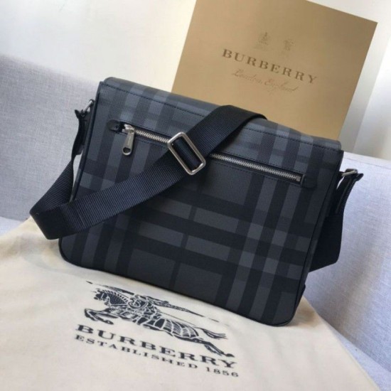 Replica London Check Borsa a tracolla da uomo blu