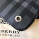 Replica London Check Borsa a tracolla da uomo blu