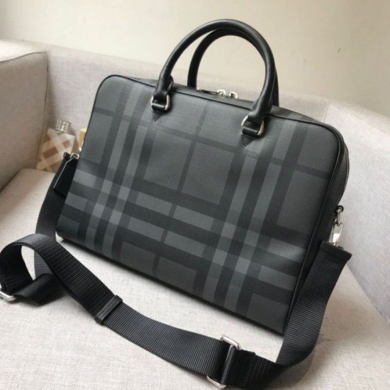 Replica Borsa a tracolla Check Uomo grigia