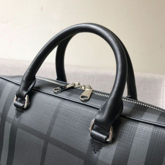Replica Borsa a tracolla Check Uomo grigia