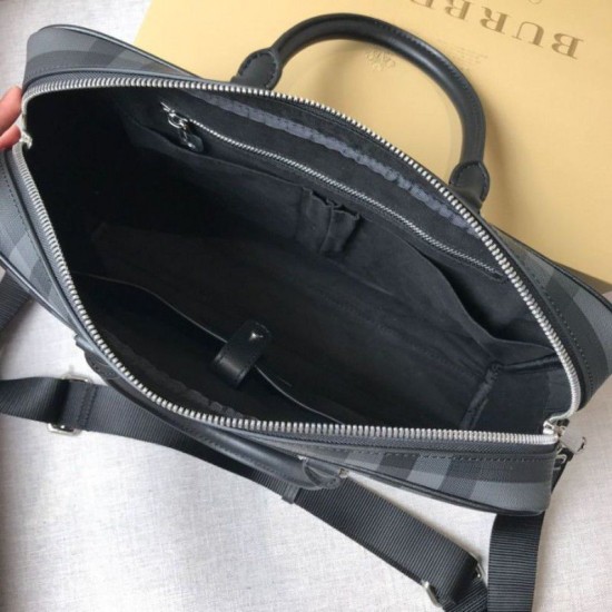 Replica Borsa a tracolla Check Uomo grigia