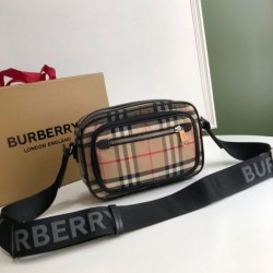 Replica Borsa a tracolla a quadri vintage marrone