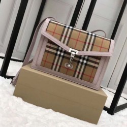 Replica Borsa a tracolla con motivo Vintage check rosa