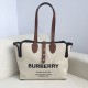 Replica Borsa Horseferry tote in tela stampa logo Caffè