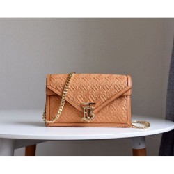Replica Borsa Lola in pelle di agnello trapuntata a quadri arancione