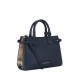 Replica Borsa media a quadri House Check Blu scuro