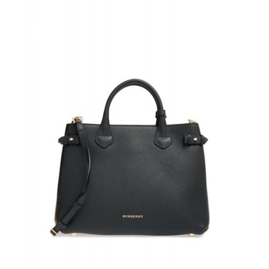 Replica Borsa media a quadri House Check nera