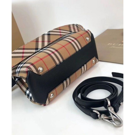 Replica piccolo striscione in nero check vintage