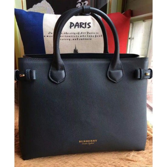 Replica Borsa media a quadri House Check Blu scuro