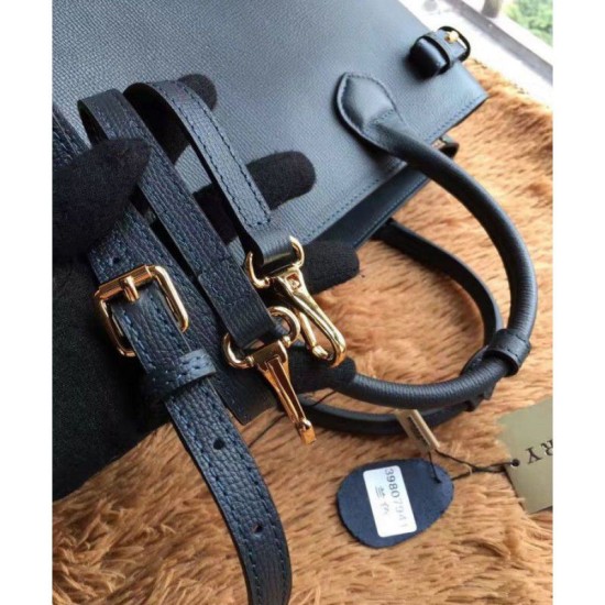 Replica Borsa media a quadri House Check Blu scuro