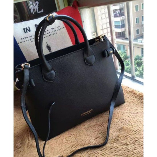Replica Borsa media a quadri House Check nera